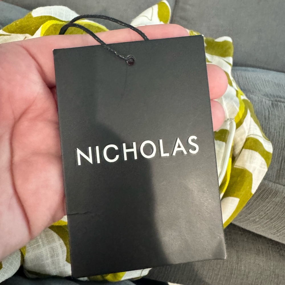 NICHOLAS Brown and Cream Midi Dress - Picture 9 of 10